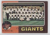 Team Checklist - San Francisco Giants Team, Wes Westrum [Good to VG&#…