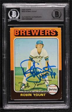 1975 Topps - [Base] #223.1 - Robin Yount [BAS BGS Authentic]