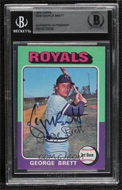 1975 Topps - [Base] #228 - George Brett [BAS BGS Authentic]