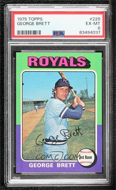 1975 Topps - [Base] #228 - George Brett [PSA 6 EX‑MT]