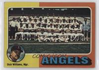 Team Checklist - California Angels Team, Dick Williams)