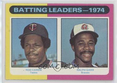 1975 Topps - [Base] #306 - League Leaders - Rod Carew, Ralph Garr