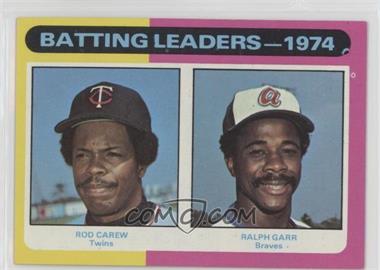 1975 Topps - [Base] #306 - League Leaders - Rod Carew, Ralph Garr