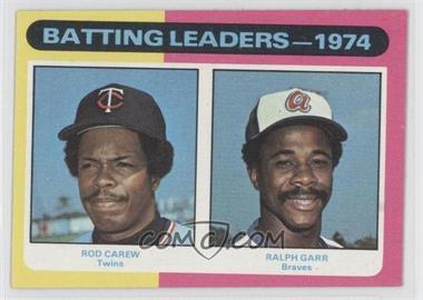 1975 Topps - [Base] #306 - League Leaders - Rod Carew, Ralph Garr