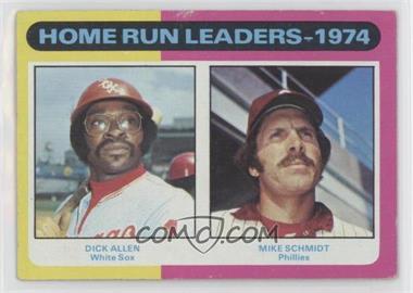 1975 Topps - [Base] #307 - League Leaders - Dick Allen, Mike Schmidt [Good to VG‑EX]