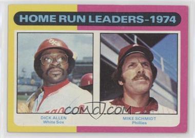 1975 Topps - [Base] #307 - League Leaders - Dick Allen, Mike Schmidt [Good to VG‑EX]