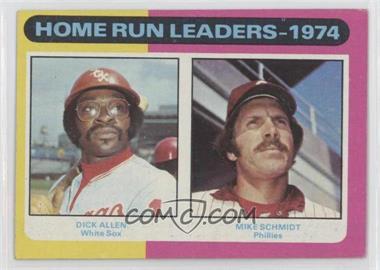 1975 Topps - [Base] #307 - League Leaders - Dick Allen, Mike Schmidt [Good to VG‑EX]