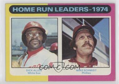 1975 Topps - [Base] #307 - League Leaders - Dick Allen, Mike Schmidt [Good to VG‑EX]