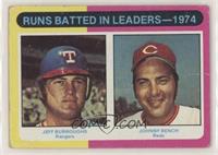 League Leaders - Jeff Burroughs, Johnny Bench [Poor to Fair]