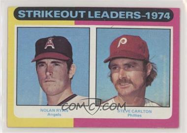 1975 Topps - [Base] #312 - League Leaders - Nolan Ryan, Steve Carlton