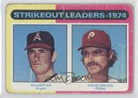 League Leaders - Nolan Ryan, Steve Carlton [Poor to Fair]