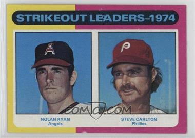 1975 Topps - [Base] #312 - League Leaders - Nolan Ryan, Steve Carlton