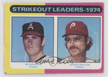 1975 Topps - [Base] #312 - League Leaders - Nolan Ryan, Steve Carlton