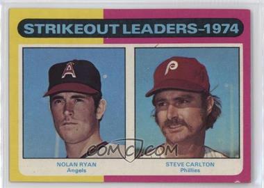 1975 Topps - [Base] #312 - League Leaders - Nolan Ryan, Steve Carlton