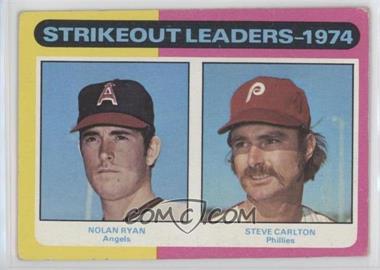 1975 Topps - [Base] #312 - League Leaders - Nolan Ryan, Steve Carlton