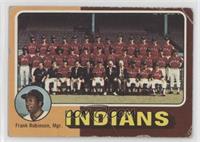Team Checklist - Cleveland Indians Team, Frank Robinson [Poor to Fair]