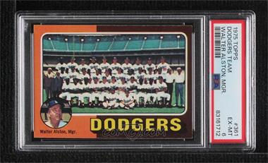 1975 Topps - [Base] #361 - Team Checklist - Los Angeles Dodgers Team, Walter Alston [PSA 6 EX‑MT]