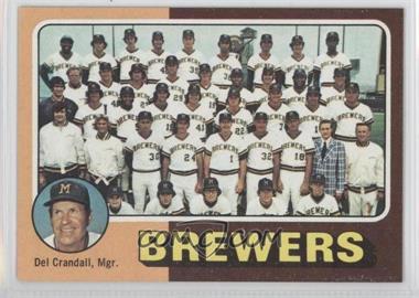 1975 Topps - [Base] #384 - Team Checklist - Milwaukee Brewers Team, Del Crandall