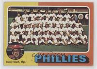 Team Checklist - Philadelphia Phillies Team, Danny Ozark [Poor to Fai…