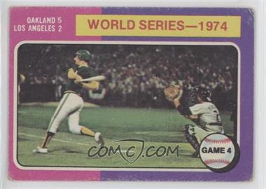 1975 Topps - [Base] #464 - World Series - 1974 - Game 4 [Poor to Fair]