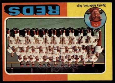 1975 Topps - [Base] #531 - Team Checklist - Cincinnati Reds Team, Sparky Anderson [EX]