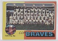 Team Checklist - Atlanta Braves Team, Clyde King