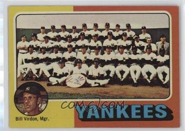 1975 Topps - [Base] #611 - Team Checklist - New York Yankees Team, Bill Virdon