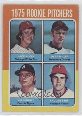 1975 Topps - [Base] #614 - 1975 Rookie Pitchers - Jack Kucek, Dyar Miller, Vern Ruhle, Paul Siebert