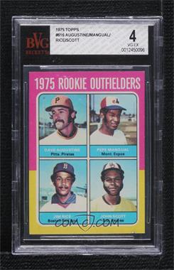 1975 Topps - [Base] #616 - 1975 Rookie Outfielders - Dave Augustine, Pepe Mangual, Jim Rice, John Scott [BVG 4 VG‑EX]