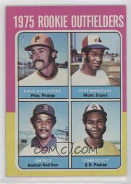 1975 Topps - [Base] #616 - 1975 Rookie Outfielders - Dave Augustine, Pepe Mangual, Jim Rice, John Scott