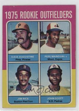 1975 Topps - [Base] #616 - 1975 Rookie Outfielders - Dave Augustine, Pepe Mangual, Jim Rice, John Scott