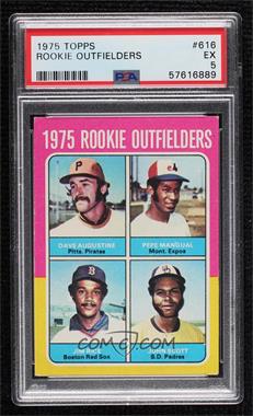 1975 Topps - [Base] #616 - 1975 Rookie Outfielders - Dave Augustine, Pepe Mangual, Jim Rice, John Scott [PSA 5 EX]