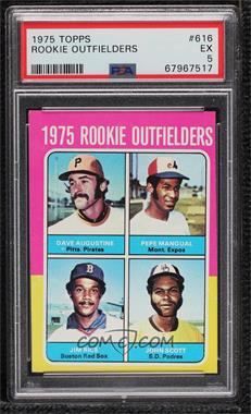 1975 Topps - [Base] #616 - 1975 Rookie Outfielders - Dave Augustine, Pepe Mangual, Jim Rice, John Scott [PSA 5 EX]