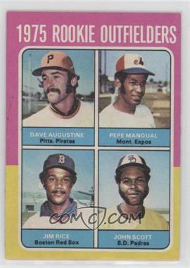 1975 Topps - [Base] #616 - 1975 Rookie Outfielders - Dave Augustine, Pepe Mangual, Jim Rice, John Scott