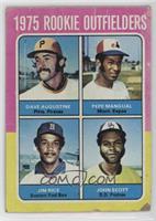 1975 Rookie Outfielders - Dave Augustine, Pepe Mangual, Jim Rice, John Scott [P…