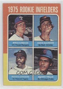 1975 Topps - [Base] #617 - 1975 Rookie Infielders - Mike Cubbage, Doug DeCinces, Manny Trillo, Reggie Sanders