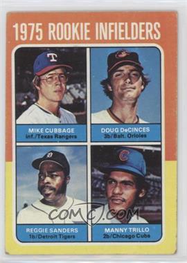 1975 Topps - [Base] #617 - 1975 Rookie Infielders - Mike Cubbage, Doug DeCinces, Manny Trillo, Reggie Sanders