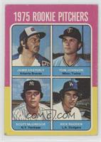 1975 Rookie Pitchers - Jamie Easterly, Tom Johnson, Scott McGregor, Rick Rhoden