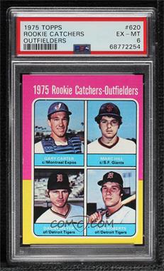 1975 Topps - [Base] #620 - 1975 Rookie Catchers-Outfielders - Gary Carter, Marc Hill, Dan Meyer, Leon Roberts [PSA 6 EX‑MT]