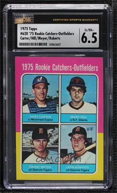 1975 Topps - [Base] #620 - 1975 Rookie Catchers-Outfielders - Gary Carter, Marc Hill, Dan Meyer, Leon Roberts [CSG 6.5 Ex/NM+]