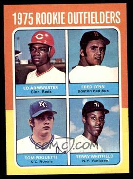 1975 Topps - [Base] #622 - 1975 Rookie Outfielders - Ed Armbrister, Fred Lynn, Terry Whitfield, Tom Poquette [NM]