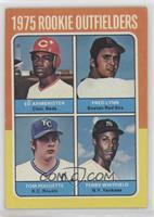 1975 Rookie Outfielders - Ed Armbrister, Fred Lynn, Terry Whitfield, Tom Poquet…