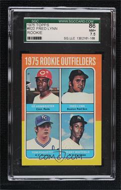 1975 Topps - [Base] #622 - 1975 Rookie Outfielders - Ed Armbrister, Fred Lynn, Terry Whitfield, Tom Poquette [SGC 86 NM+ 7.5]