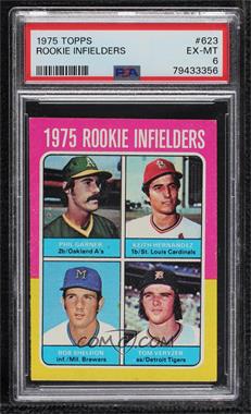 1975 Topps - [Base] #623 - 1975 Rookie Infielders - Phil Garner, Keith Hernandez, Bob Sheldon, Tom Veryzer [PSA 6 EX‑MT]