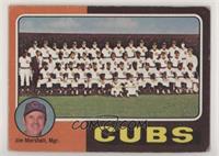 Team Checklist - Chicago Cubs Team, Jim Marshall