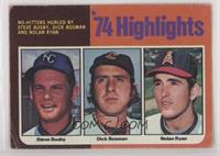 '74 Highlights - Steve Busby, Dick Bosman, Nolan Ryan [Poor to Fair]