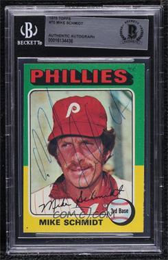 1975 Topps - [Base] #70 - Mike Schmidt [BAS BGS Authentic]