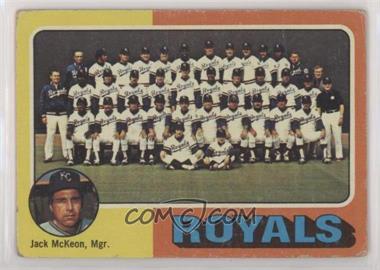 1975 Topps - [Base] #72 - Team Checklist - Kansas City Royals Team, Jack McKeon, Mgr. [Good to VG‑EX]