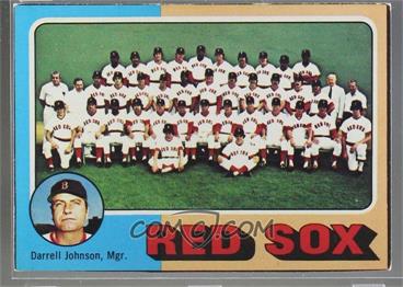 1975 Topps Team Checklists Sheet - Cut Singles #172 - Team Checklist - Boston Red Sox Team, Darrell Johnson [Poor to Fair]