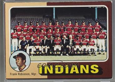 1975 Topps Team Checklists Sheet - Cut Singles #331 - Team Checklist - Cleveland Indians Team, Frank Robinson [Poor to Fair]